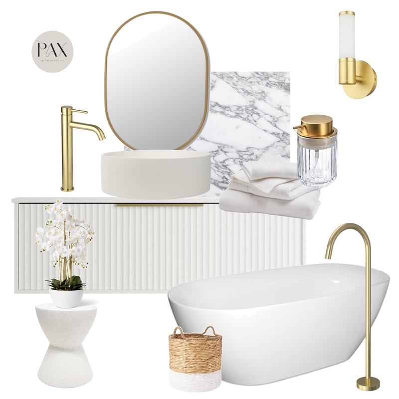 Golden Hour Bathroom Mood Board by PAX Interior Design on Style Sourcebook