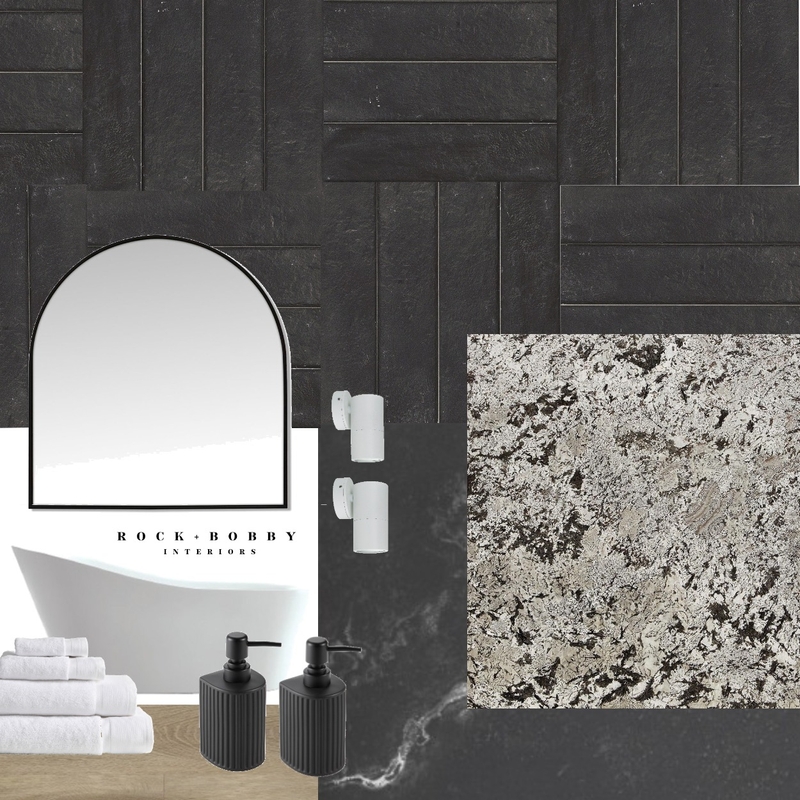 basic black bathroom Mood Board by ameliarogers on Style Sourcebook