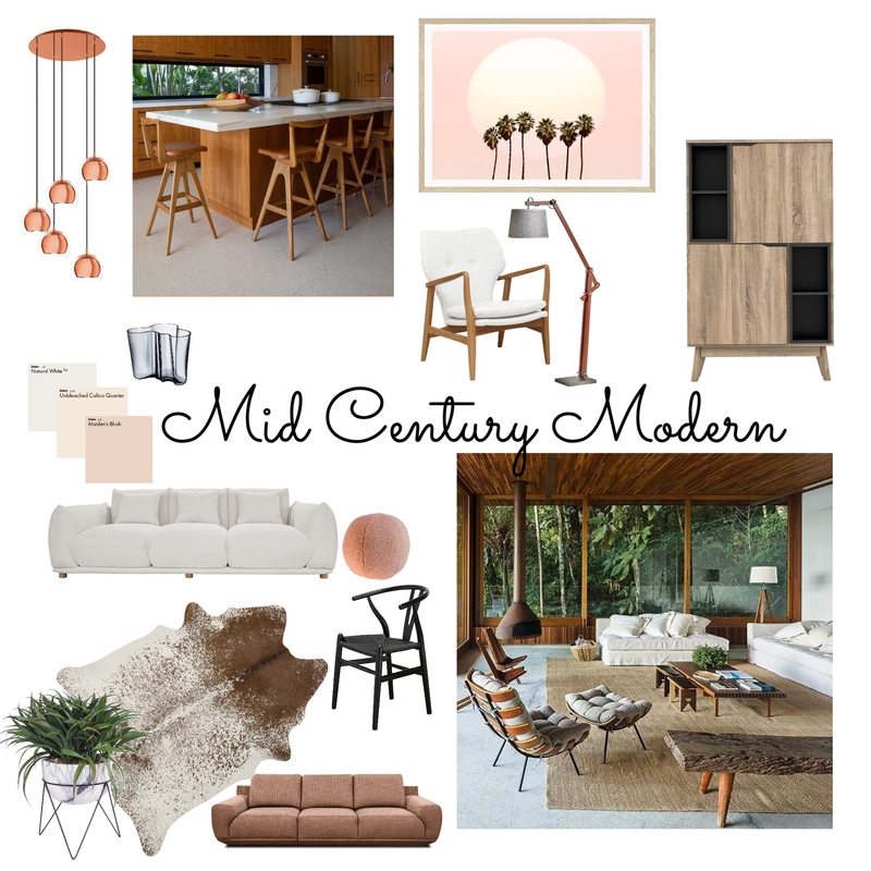 Mid Century Modern 3 Mood Board by coastshack on Style Sourcebook