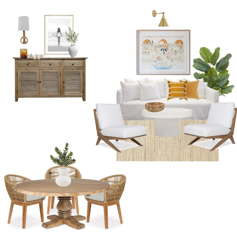 Coastal Living Room Mood Board by Hart on Southlake on Style Sourcebook