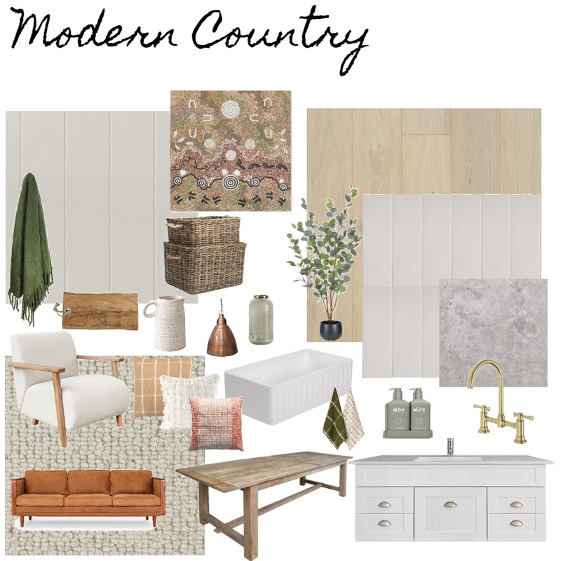 Modern Country Mood Board by necerro on Style Sourcebook