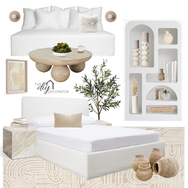 Mediterranean bedroom Mood Board by Thediydecorator on Style Sourcebook
