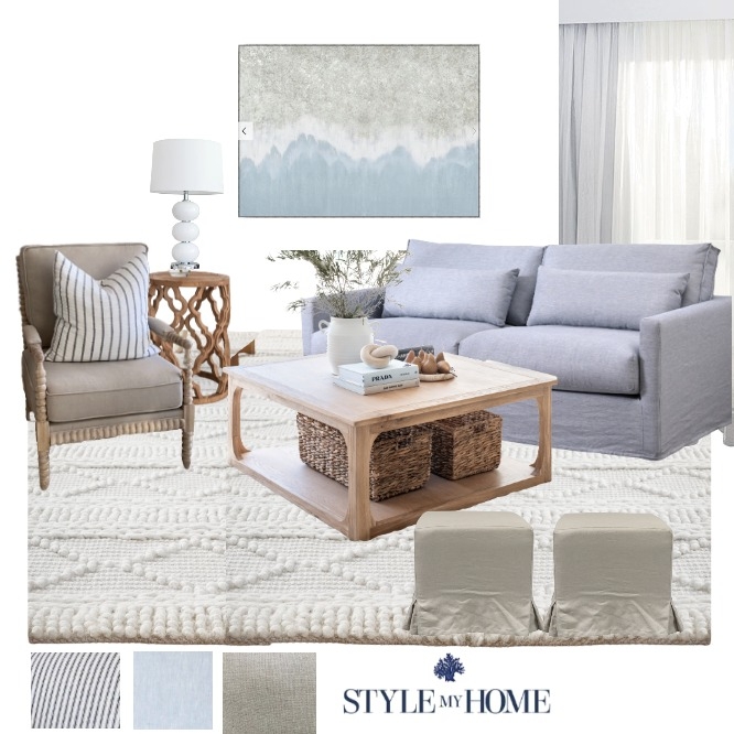 Coastal Mood Board by Style My Home - Hamptons Inspired Interiors on Style Sourcebook