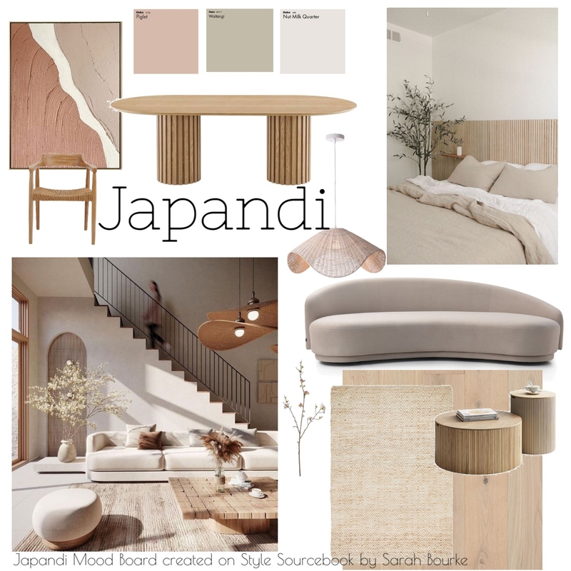 Module 3 Japandi Mood Board by sarahbourke on Style Sourcebook