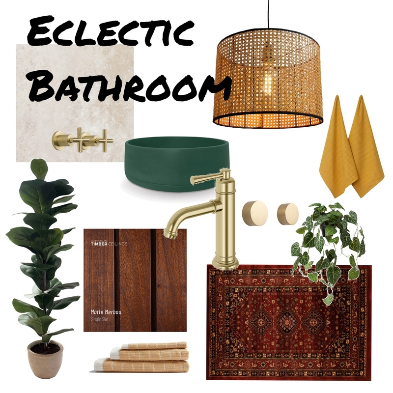 Eclectic Bathroom Mood Board by Madusha on Style Sourcebook