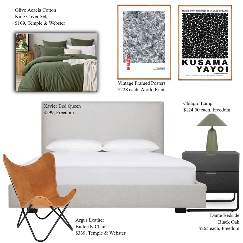 Master Bedroom Mood Board by Holm & Wood. on Style Sourcebook