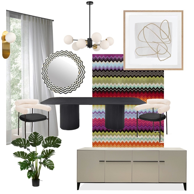 Dining Room- Missoni inspired Mood Board by yasminemoussa on Style Sourcebook