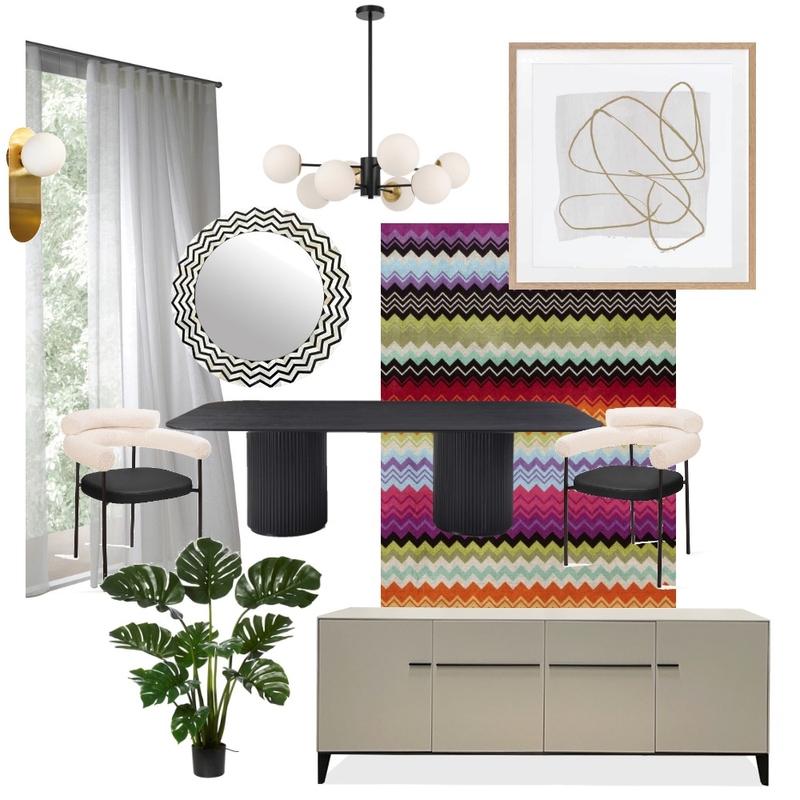 Dining Room- Missoni inspired Mood Board by yasminemoussa on Style Sourcebook