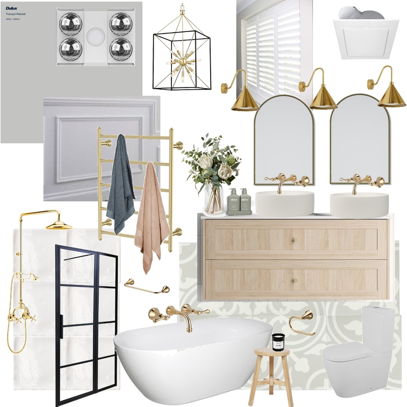 Module 10 Bathroom Mood Board by Model Interiors on Style Sourcebook