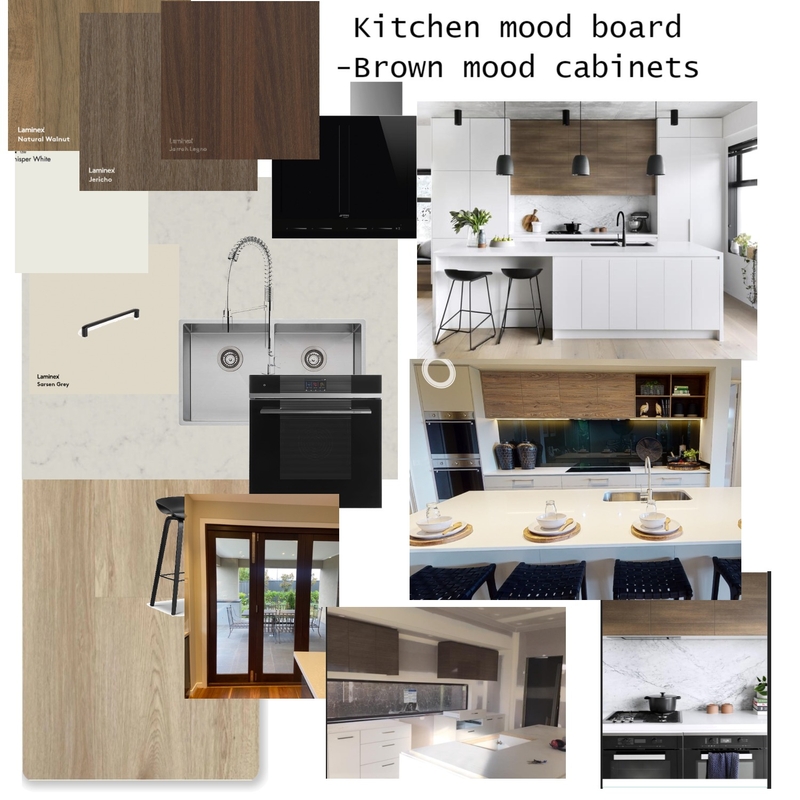 kitchen_mood board dark brown_20th May 2023 Mood Board by raje on Style Sourcebook