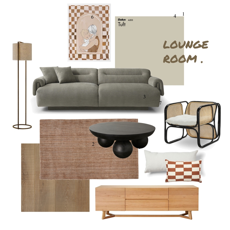 Lounge Room Mood Board by Emki Interior Design on Style Sourcebook