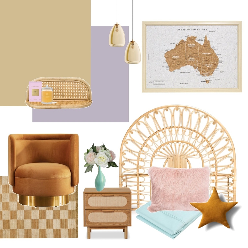 Bedroom Australiana Mood Board by Peach and Willow Design on Style Sourcebook