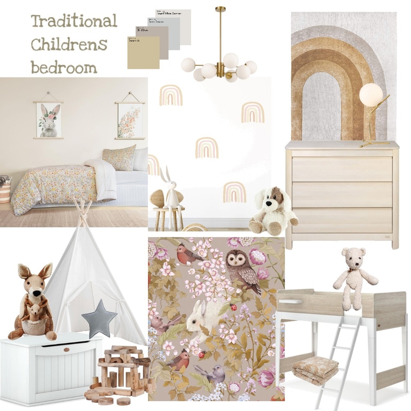 Traditional children's bedroom Mood Board by colleenjthomas on Style Sourcebook