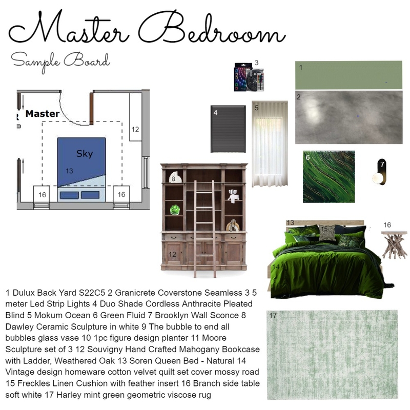 Module 9 Master Bedroom Mood Board by Life by Andrea on Style Sourcebook