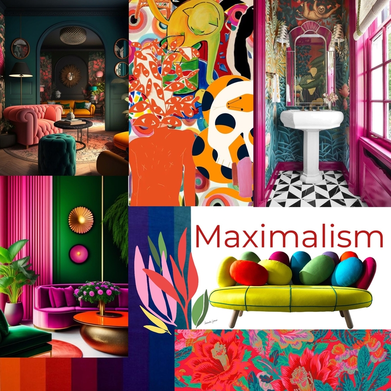 Maximalism Mood Board by Gemma on Style Sourcebook