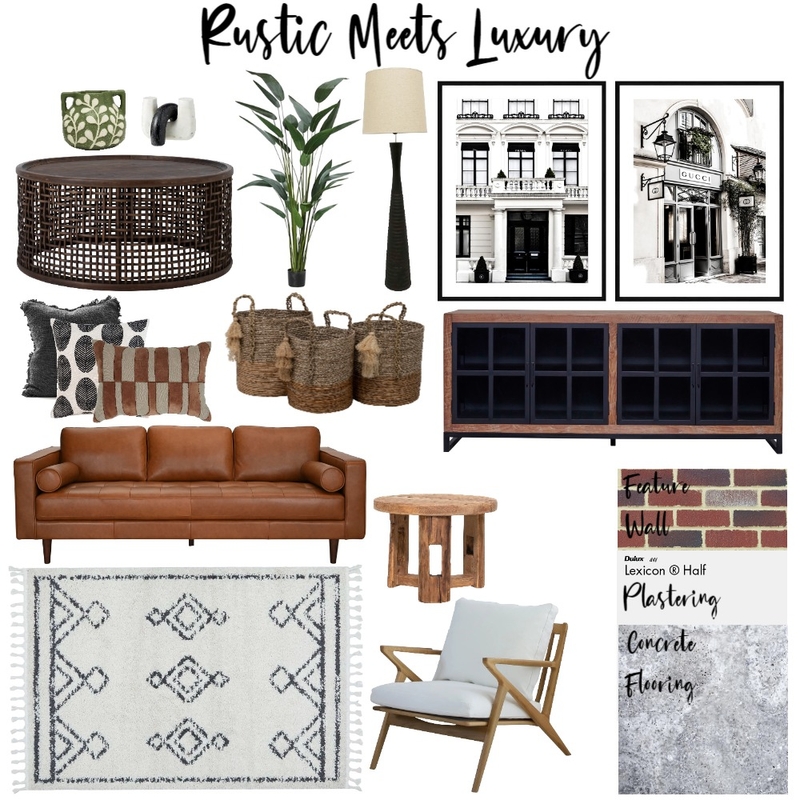 Rustic Meets Luxury Mood Board by williammacdonald on Style Sourcebook