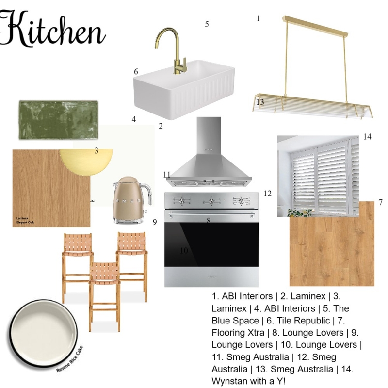 Kitchen Sample Board Mood Board by KerryW on Style Sourcebook