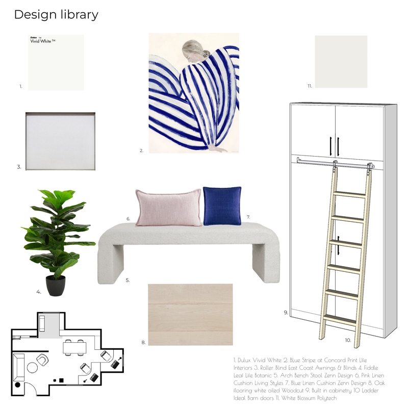 Design Library Mood Board by Ngribble on Style Sourcebook
