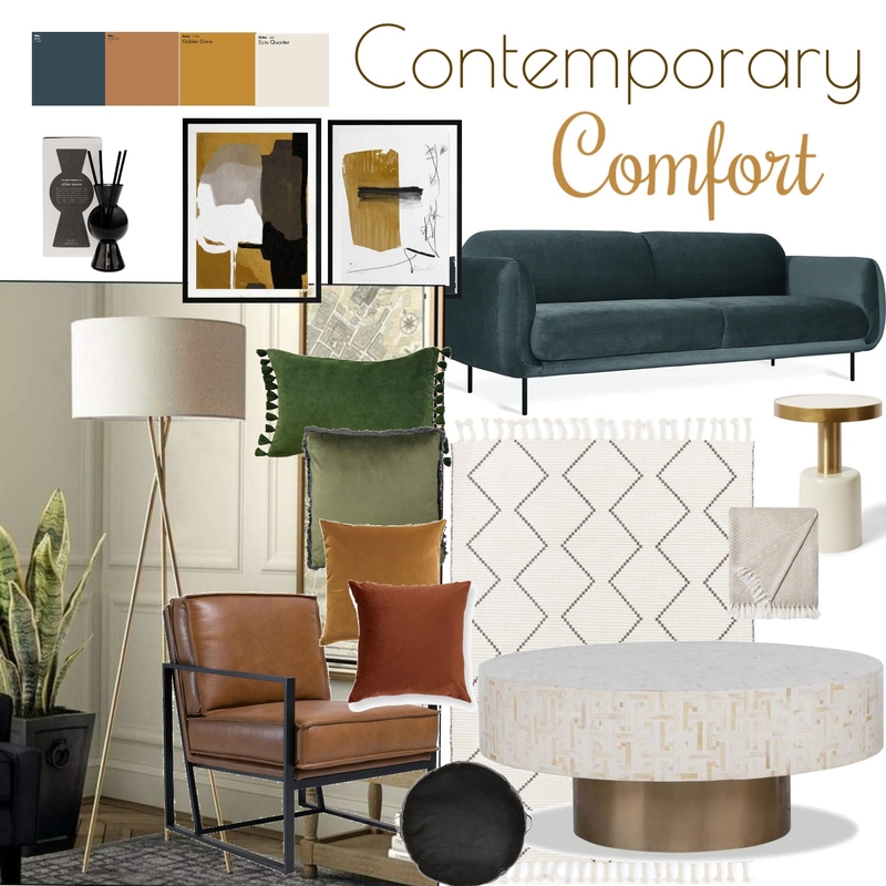 Livingroom - Contemporary Comfort Mood Board by MichaelaM on Style Sourcebook