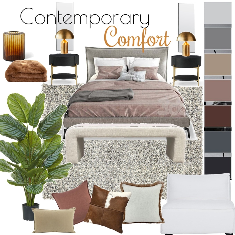 Master bedroom - Contemporary Comfort Mood Board by MichaelaM on Style Sourcebook