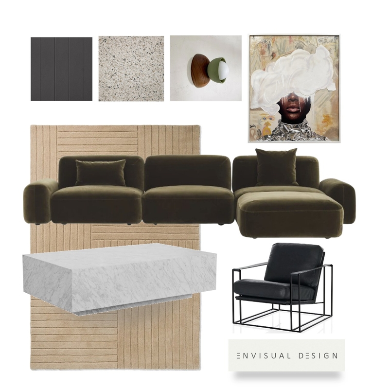 Textured Living Mood Board by E N V I S U A L      D E S I G N on Style Sourcebook