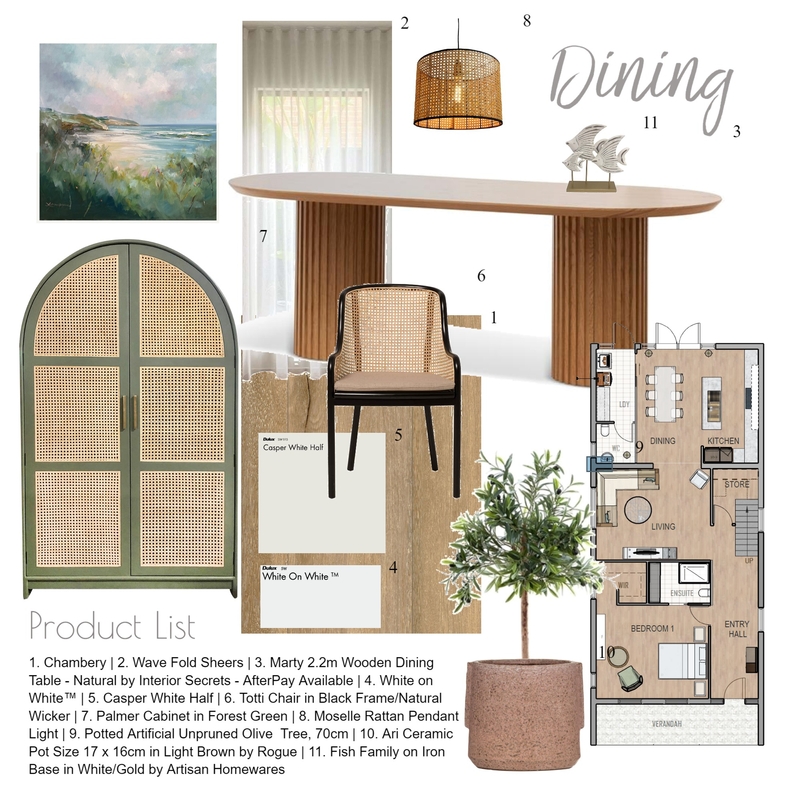 Contemporary Country Dining Room Mood Board by Eleni.M Art and Design on Style Sourcebook