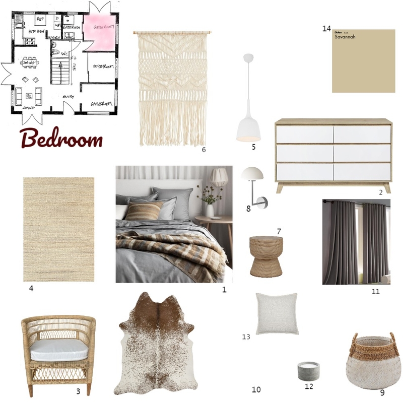 Bedroom Mood Board by MaïCamara on Style Sourcebook