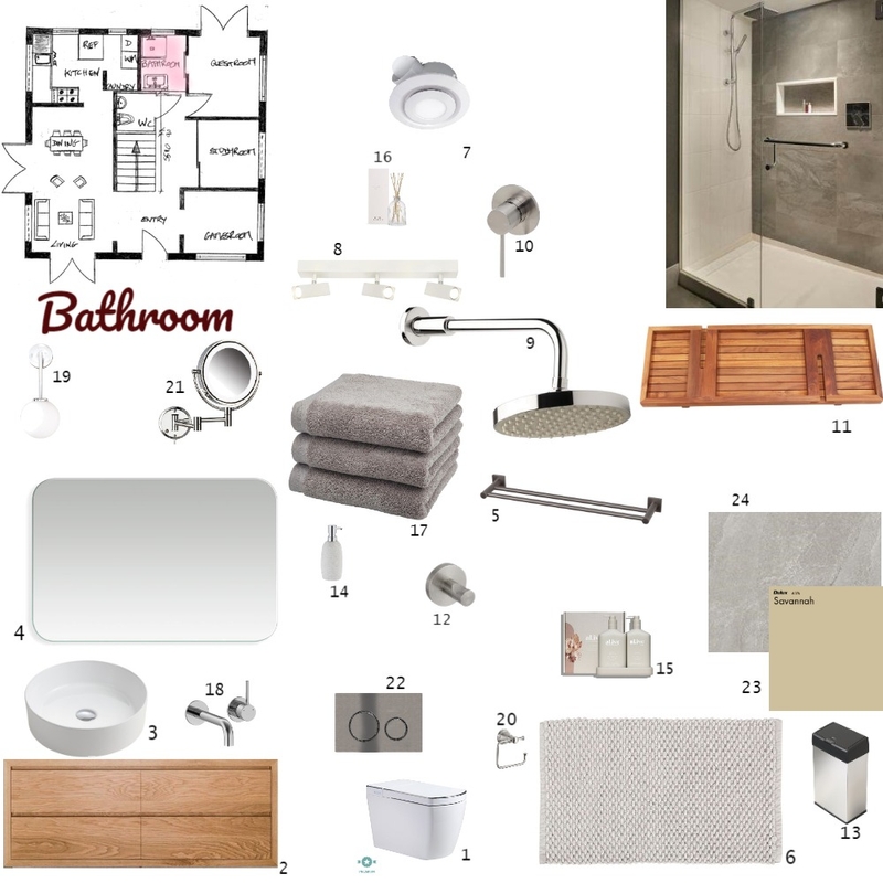 Bathroom Mood Board by undefined on Style Sourcebook