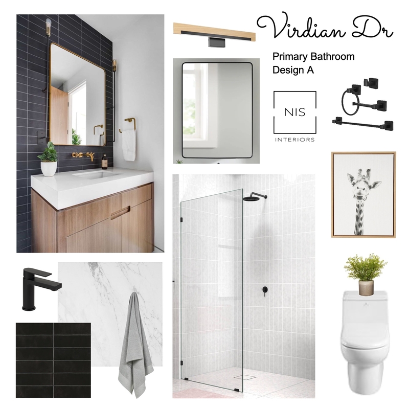 Virdian Dr. - Primary bathroom (Design A) Mood Board by Nis Interiors on Style Sourcebook