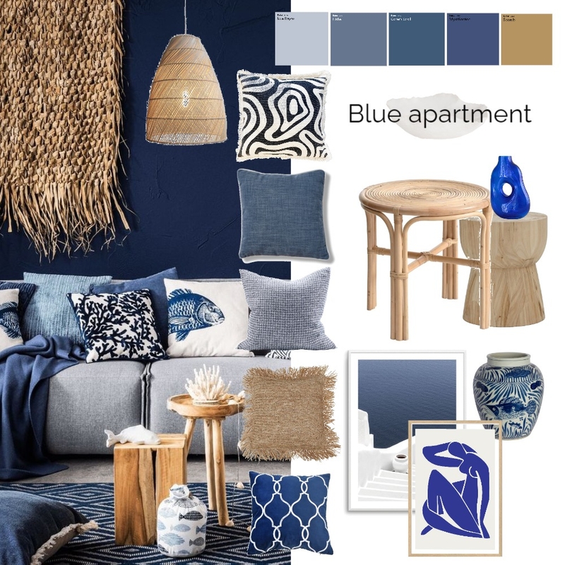 Blue apartment Mood Board by Studio deltam on Style Sourcebook