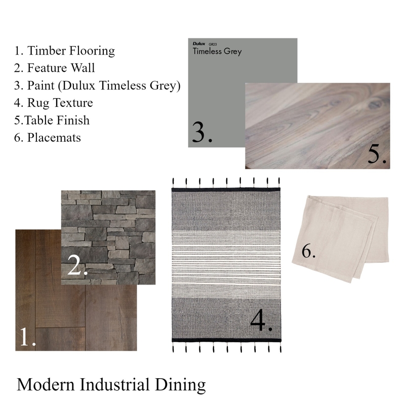 Industrial Dining Paint and Fabric Board Mood Board by hayleyponchard on Style Sourcebook