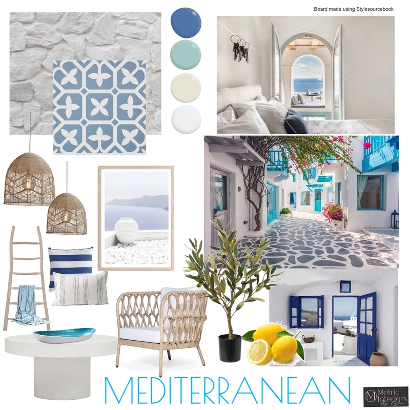 Mediterranean Mood Board by Metric Interiors By Kylie on Style Sourcebook