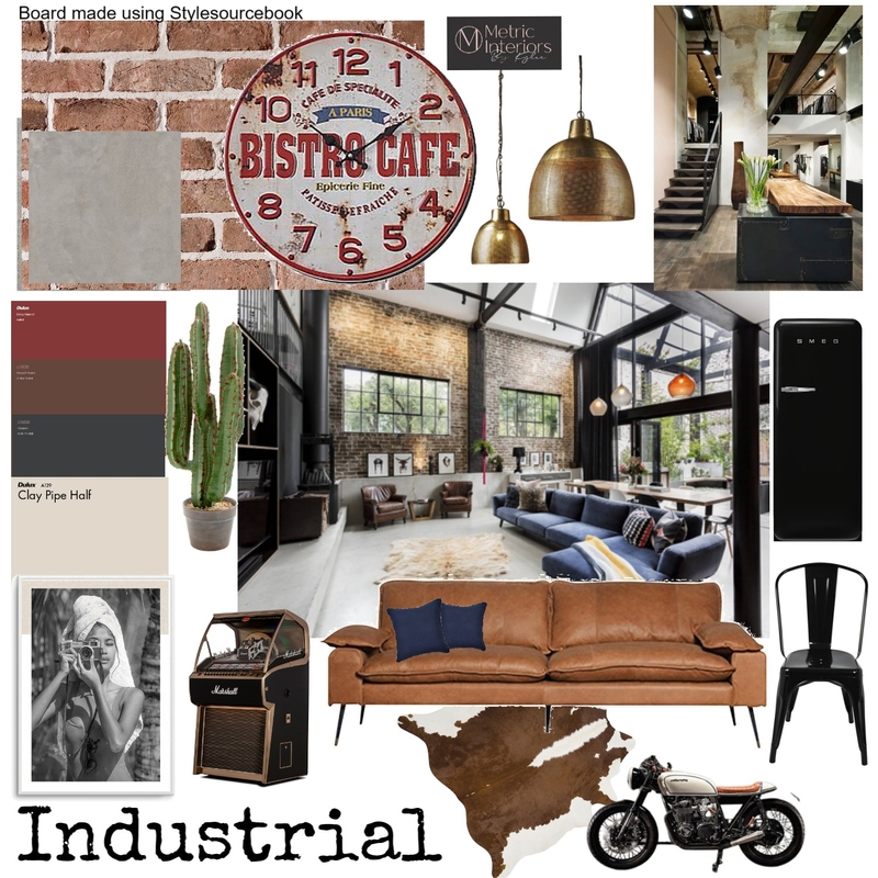 Industrial Mood Board by Metric Interiors By Kylie on Style Sourcebook