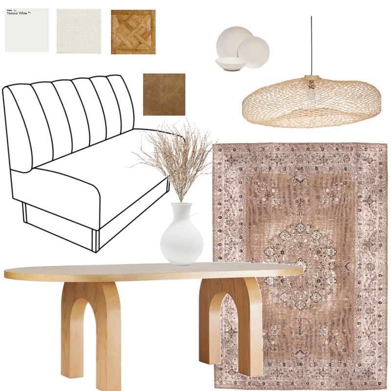 Dining room sample board Mood Board by Foxtrot Interiors on Style Sourcebook