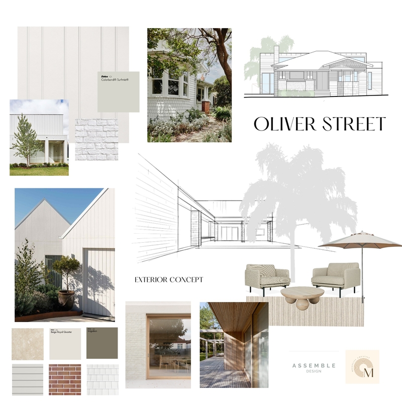 Oliver St Exterior Mood Board by moonlitecreative on Style Sourcebook