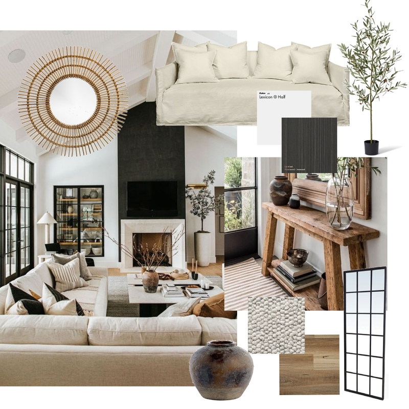 Modern Farmhouse - Living Mood Board by almondstudio on Style Sourcebook