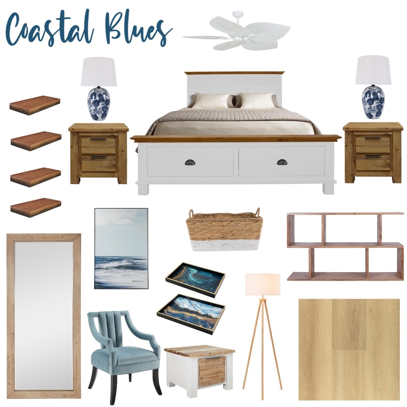 Coastal Blues Mood Board by Amber Fryza on Style Sourcebook