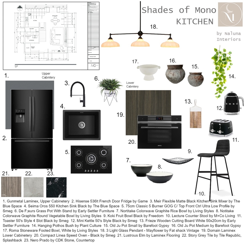 Kitchen Sample Board Mood Board by Natalie on Style Sourcebook
