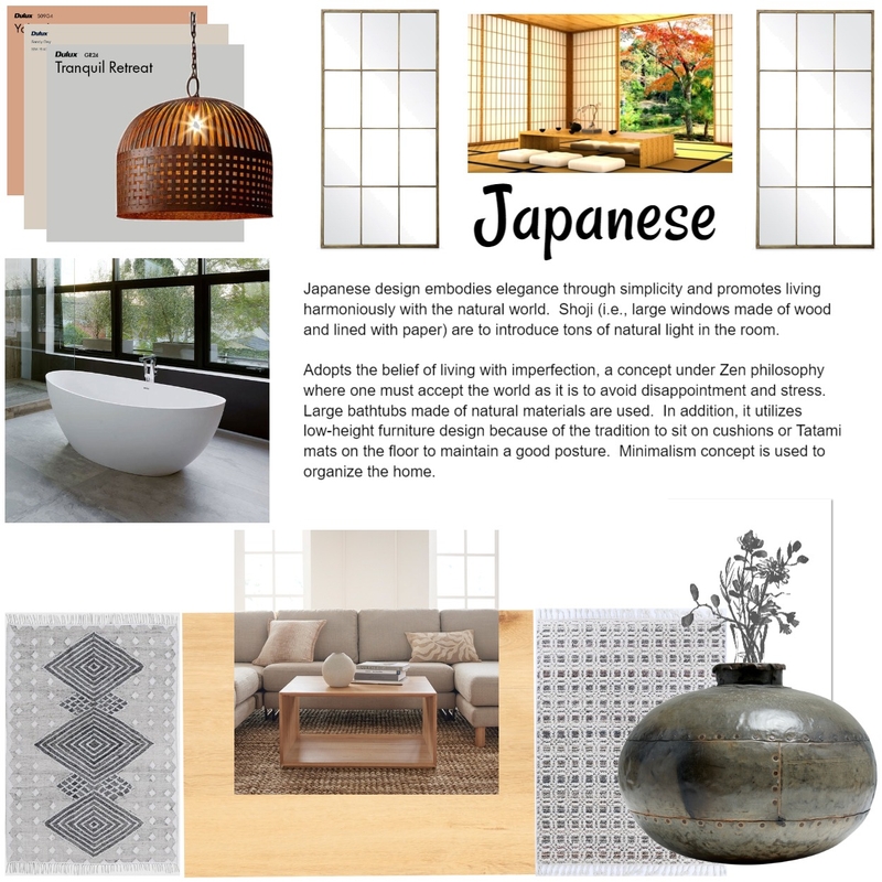 Japanese Mood Board by spacarro on Style Sourcebook