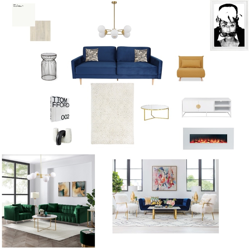 Contemporary Living Room Mood Board by Aprilgrayson on Style Sourcebook