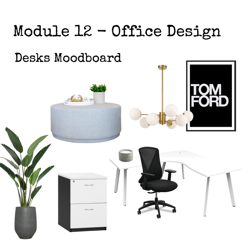 Module 12 Desks Mood Board by Sarah Earnshaw Interior Design on Style Sourcebook