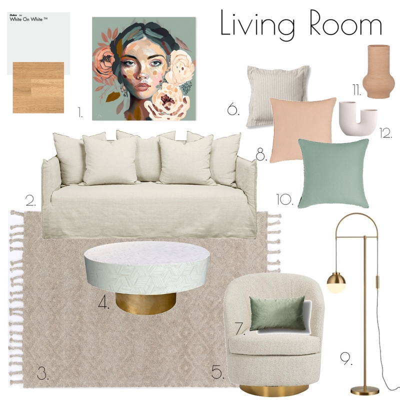 Living Room Mood Board by Carli@HunterInteriorStyling on Style Sourcebook