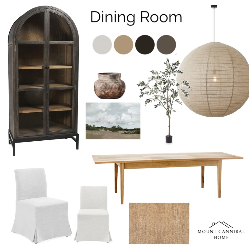 Neutral Dining Room Mood Board by Mount Cannibal Home on Style Sourcebook