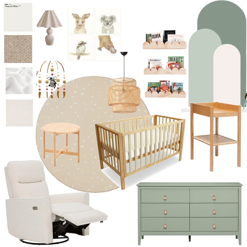 Maddy's Nursery Mood Board by Foxtrot Interiors on Style Sourcebook