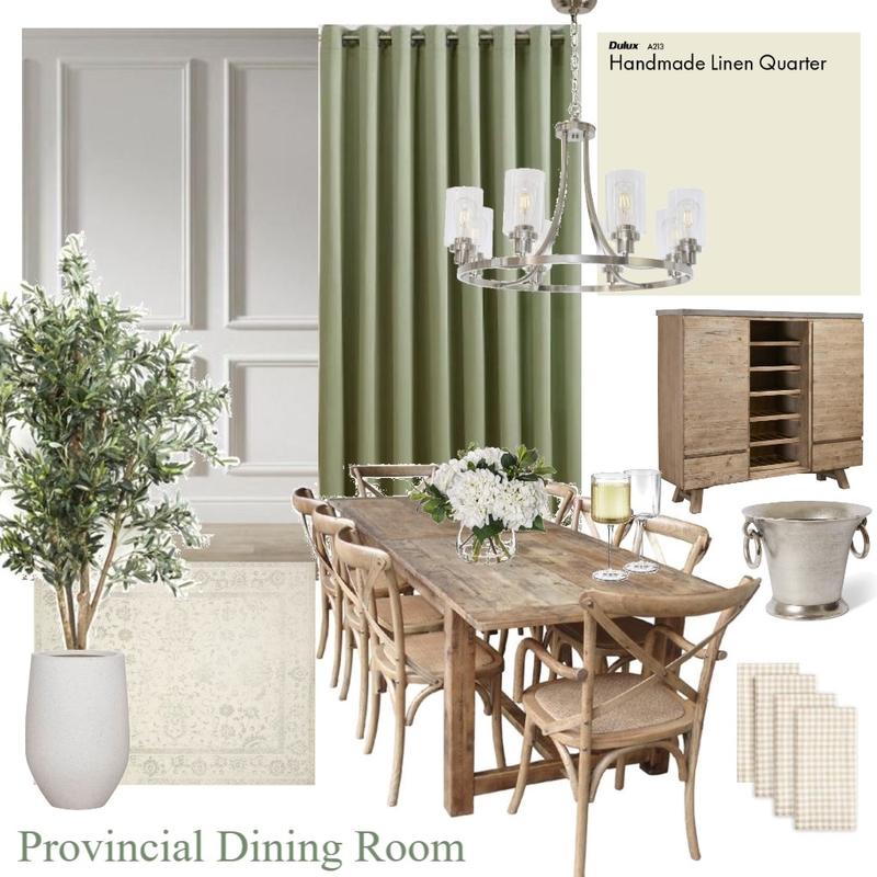 Provincial Dining Room Mood Board by ashley.ferguson5 on Style Sourcebook