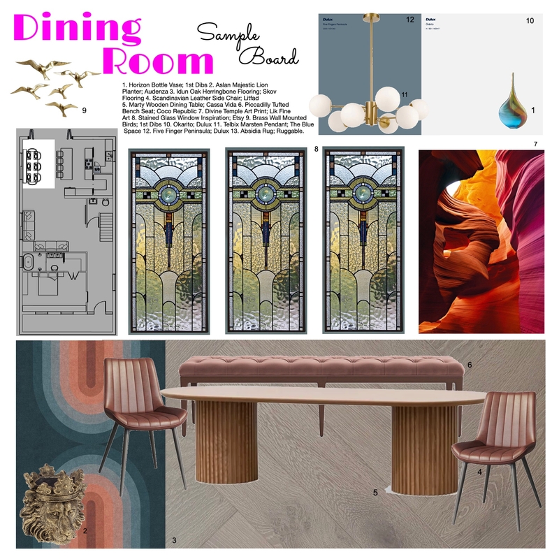 Dining Room Mood Board by Shayebeepops on Style Sourcebook