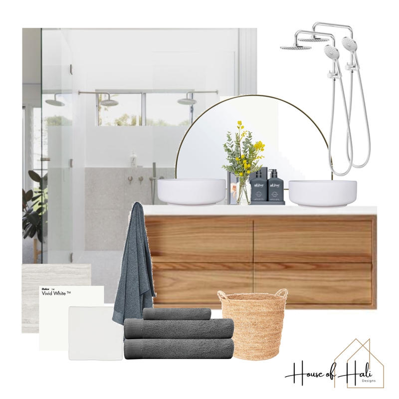 Contemporary Coastal Bathroom Mood Board by House of Hali Designs on Style Sourcebook