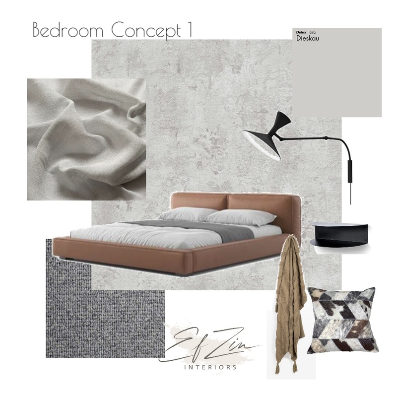 Nick's home - Bedroom Concept 1 Mood Board by EF ZIN Interiors on Style Sourcebook