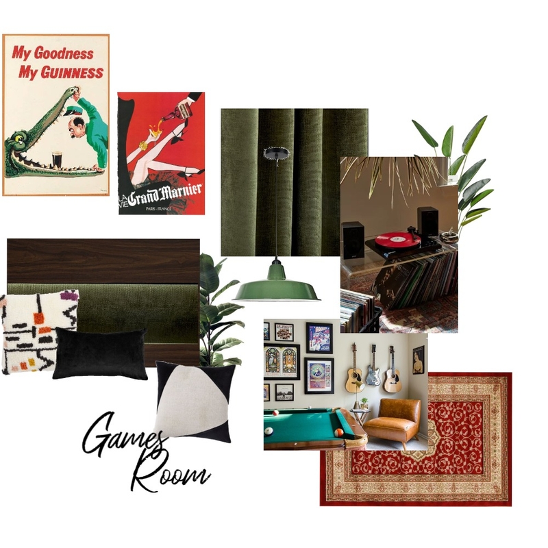 Games room mood board Mood Board by Ashleigh Charlotte on Style Sourcebook