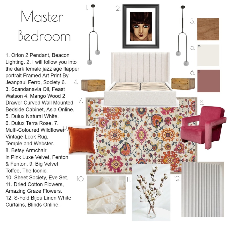 Bedroom Mood Board by aehs.interiors on Style Sourcebook